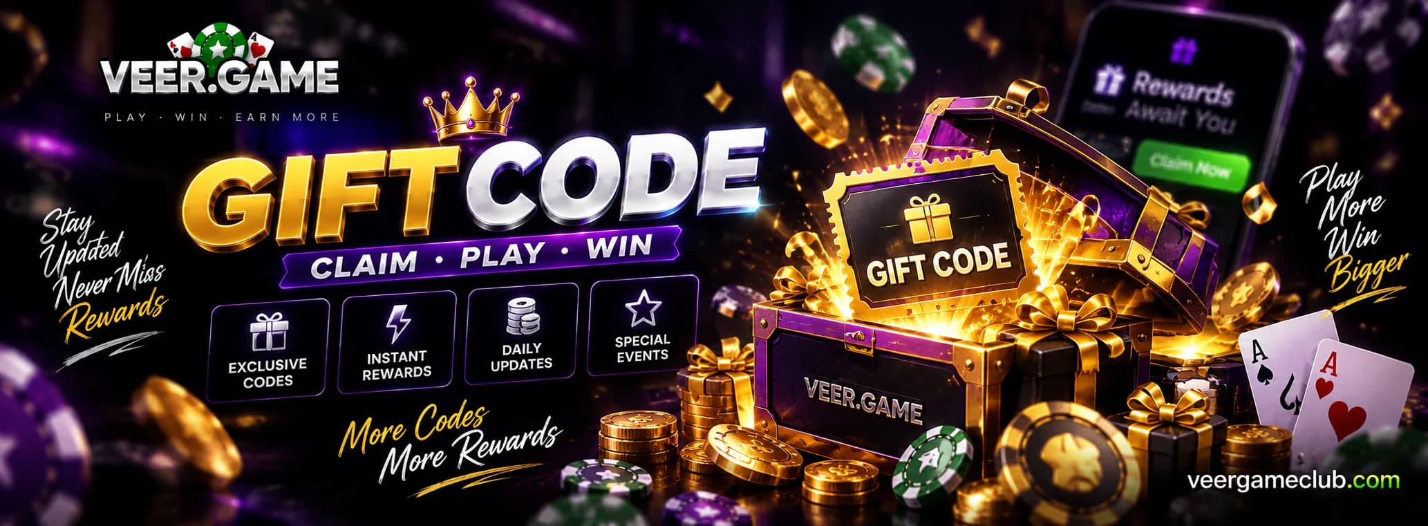 VeerGame gift code banner